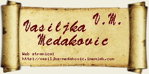 Vasiljka Medaković vizit kartica